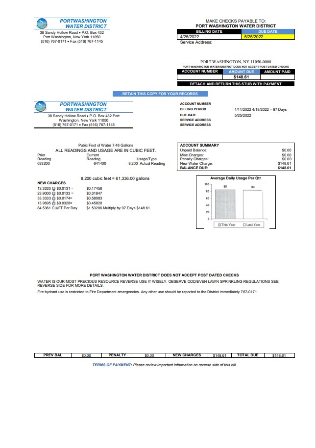  Minol USA business utility bill 